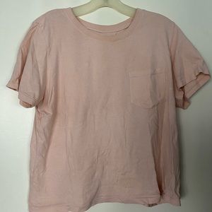 Everlane Pink Pocket Tee
